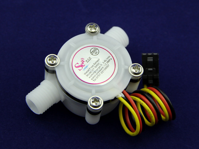 1Pcs Water Hall Flow Effect Sensor Control Flowmeter G1/4 YF-S402 0.15-3L Min 