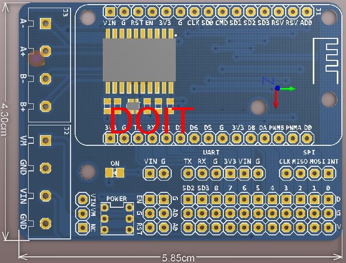 Makerfire Crazepony-UK ESP8266 ESP-12E NodeMcu Lua CH340G WiFi Serial Development Board and L293D Wifi Motor Drive Expansion Board Shield Module for Arduino 