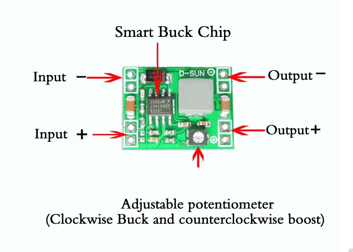 MP1584EN 5V USB Step Down Buck Converter Module - Einstronic