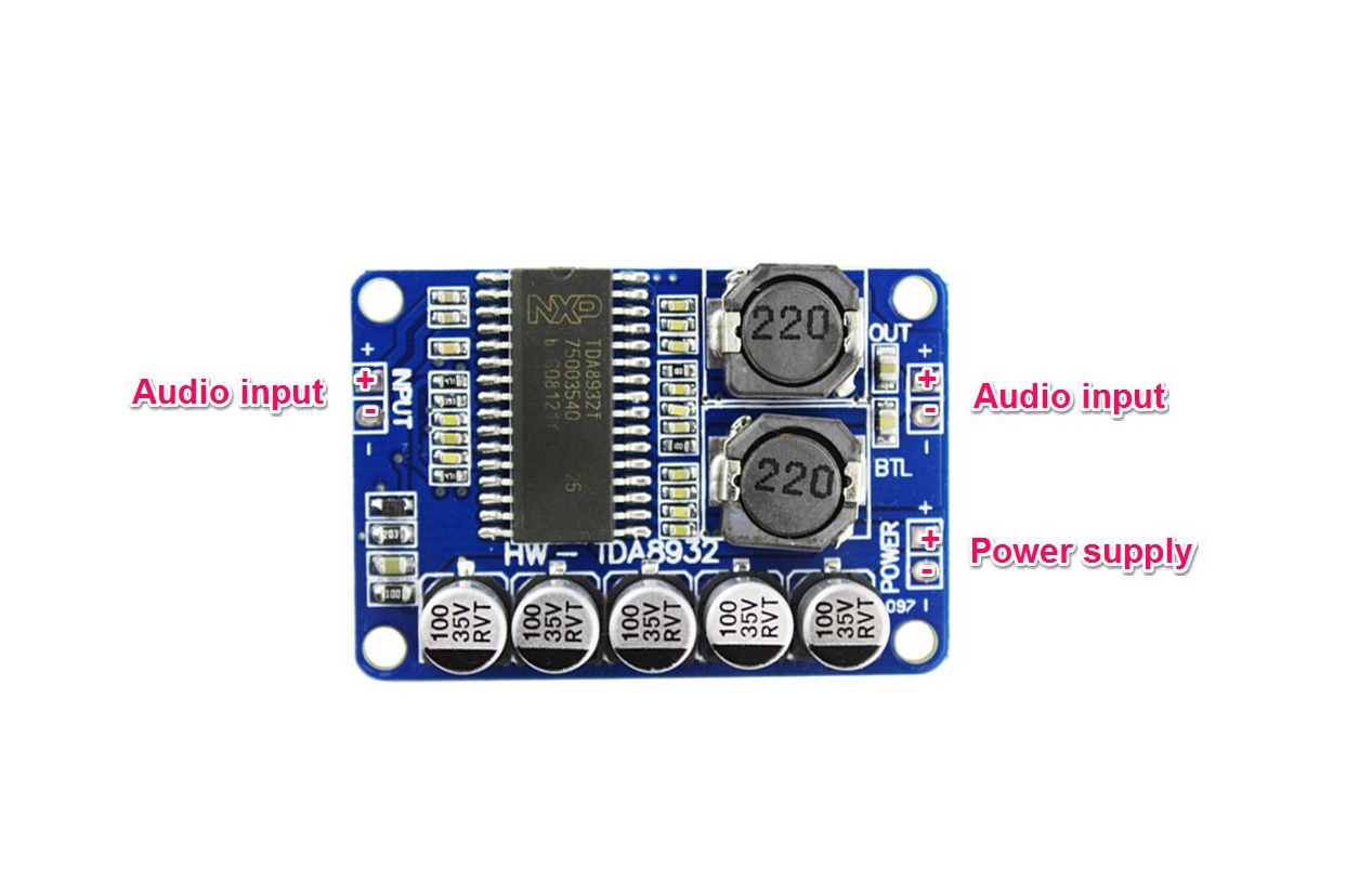 thumbnail image 2 of TDA8932 Digital Mono Amplifier Board Module - 15W/30W/35W Low Power Audio 2 of 5